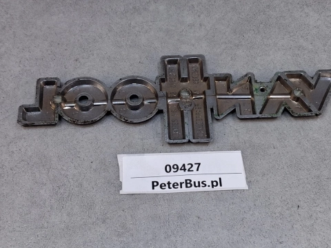 Logo, emblemat frontu VAN HOOL, model 815, oryginał, 24 cm