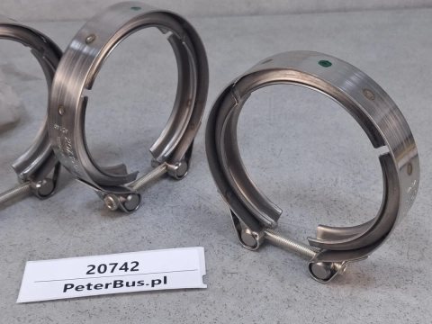 Obejma VOLVO 20739572, opaska zaciskowa - NOWA - skręcana na śrubę, Fi=100 mm