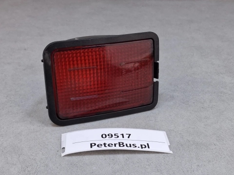 Lampa, światło STOP, czerwony klosz, FER 4835, wymiary 11 x 8 cm