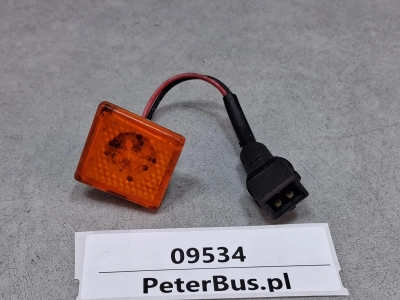 Obrysówka LED, lampka obrysowa TE 105462, 2 PINy, kwadrat 3,5 cm